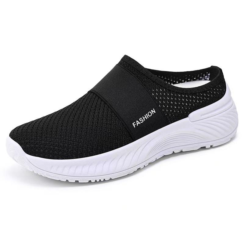 Foreign Trade Shoes Children 2025 Autumn Breathable Semi-drag Single Shoes Shoes Large Size Casual Women's Shoes