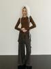 MOIFAIRE Wool Pocket Layered Pants / Charcoal