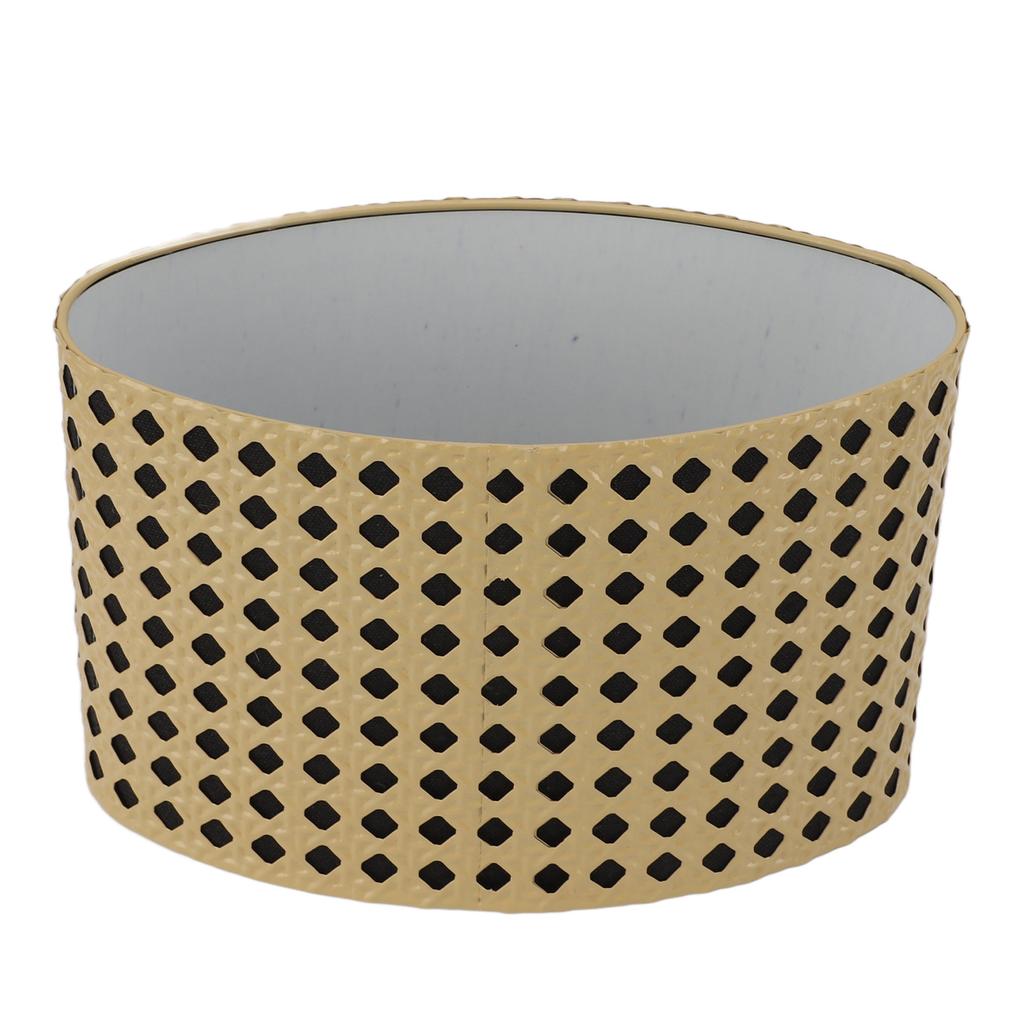 Lampshade Oval Shaped Hollow Metal Carved Compatible E27 E14 Caliber Lampholders Lamp Cover for