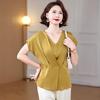 YUZHAOLIN Solid Color Everyday Top