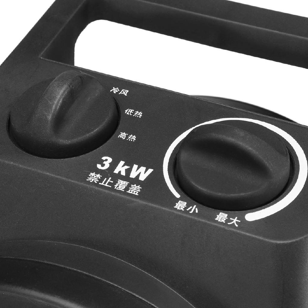 IPX4 3KW thermostat industrial Electric Heater Warm Air Blower Fan heater Steam air Heater Electric Warmer Office Home 220V