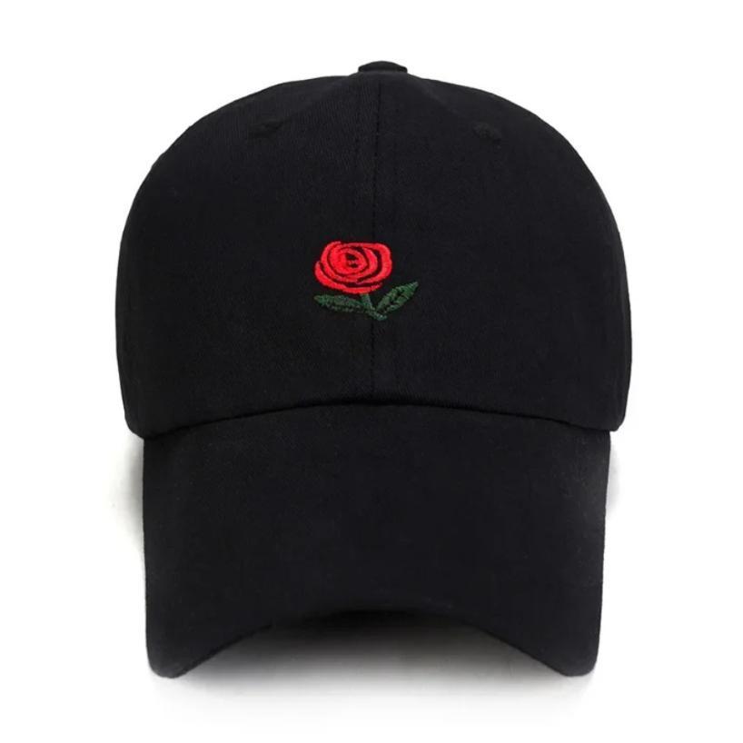 1 Pcs New Rose Baseball Hats For Men And Women Spring And Summer Outdoor Sunscreen Embroidered Duck Tongue Hats Casual Sun Hats