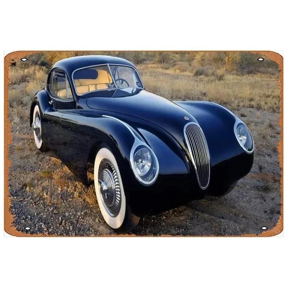 Retro Metal Sign - Classic Car Wall Art for Man Cave, Garage, Home Bar Decor
