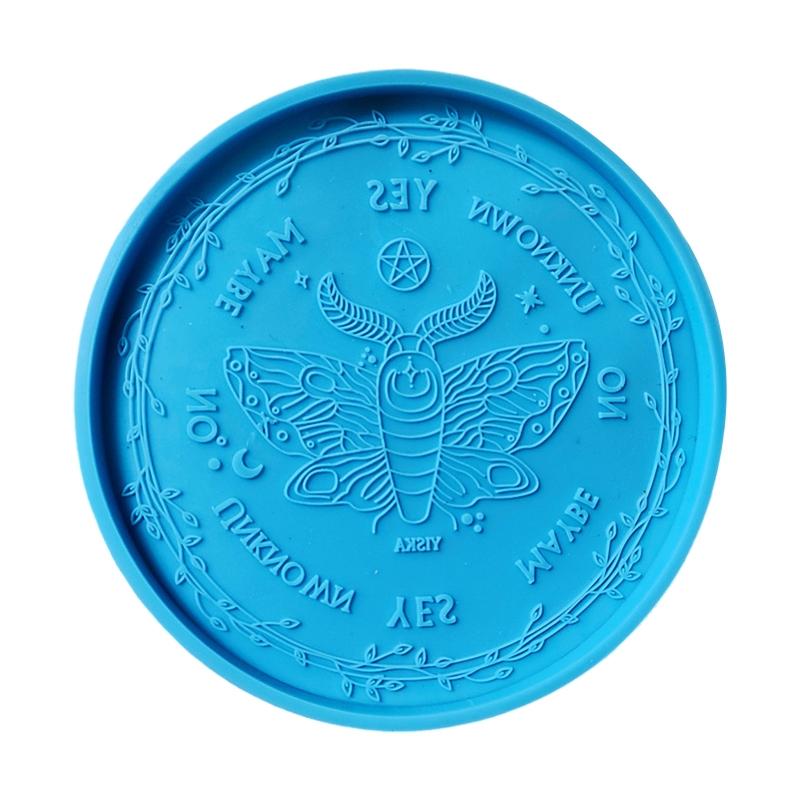 Big DIY Round Coaster Silicone Mold for Resin Concrete Diameter 4.13inch