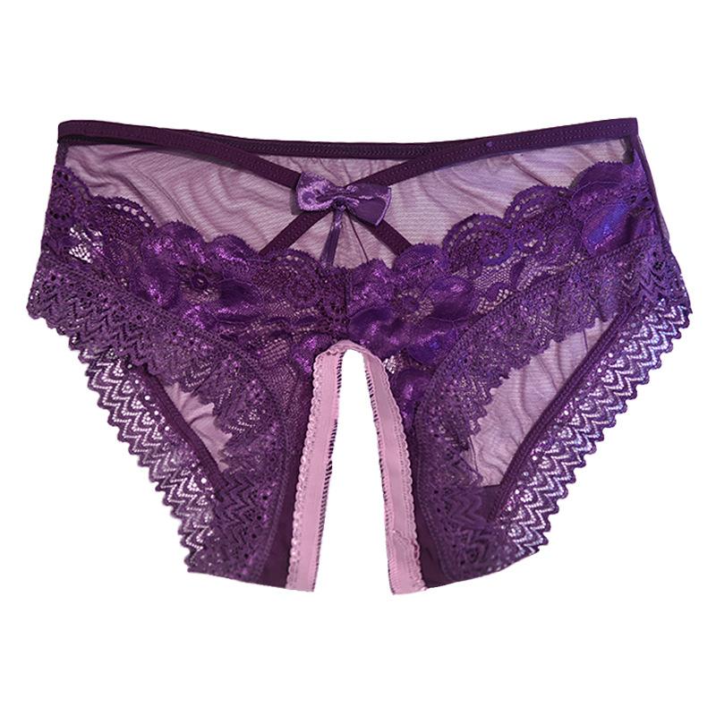 Paar Crotchless Dessous Herren Blumenspitze Durchsichtiger Slip Femboy Sissy Höschen Niedrige Taille Ausgeschnitten Crossdresser Unterwäsche