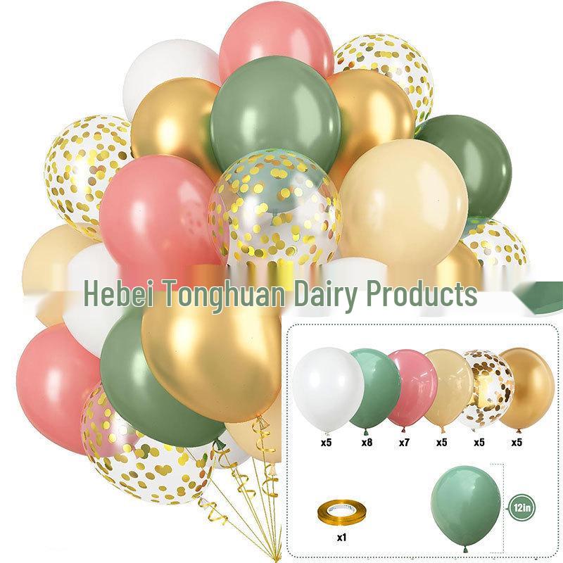 Set di 35 Palloncini Colorati con Paillettes da 12 Pollici per Decorazioni di Feste di Compleanno