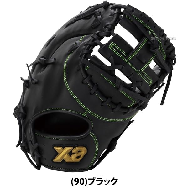 Xanax Wing Air Junior Soft Baseball First Black BJF26JF1W Mitt, Baseman's Mitt, (90), Right-Handed/Left-Handed,