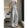 Autumn New Vertical Striped Wide-leg Pants Casual Pants Can Be Tied Feet American Sports Men's and Women's Sweatpants