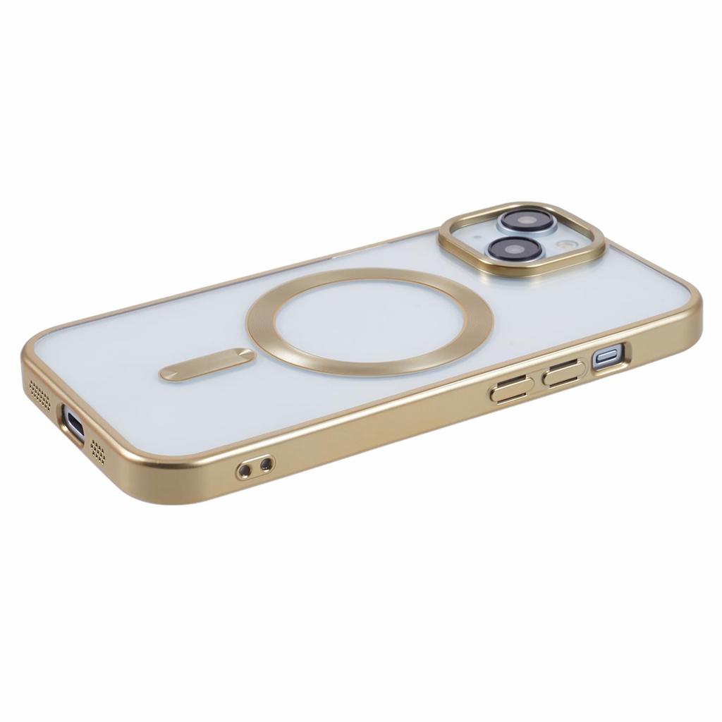 For iPhone 15 TPU Case Compatible with MagSafe CD Vein Matte Phone Cover