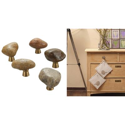 5 Stück Kieselstein Kommodenknauf Küchenschrank Türgriff Kleiderschrank Schubladengriffe Schlichte Schubladenknöpfe Elegante Möbelbeschläge