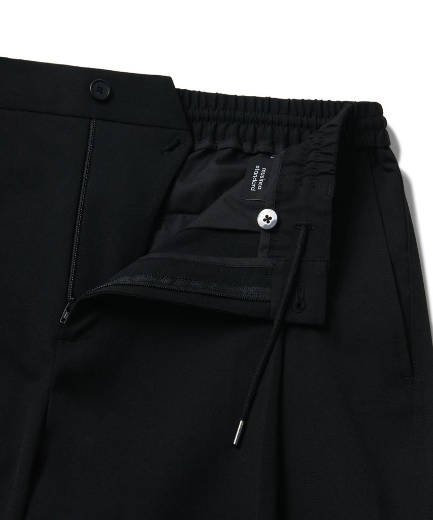 MUSINSA STANDARD Parachute Banding Slacks [Black]