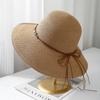 Straw hat women's summer new foldable sun hat big brim sun hat seaside vacation beach hat
