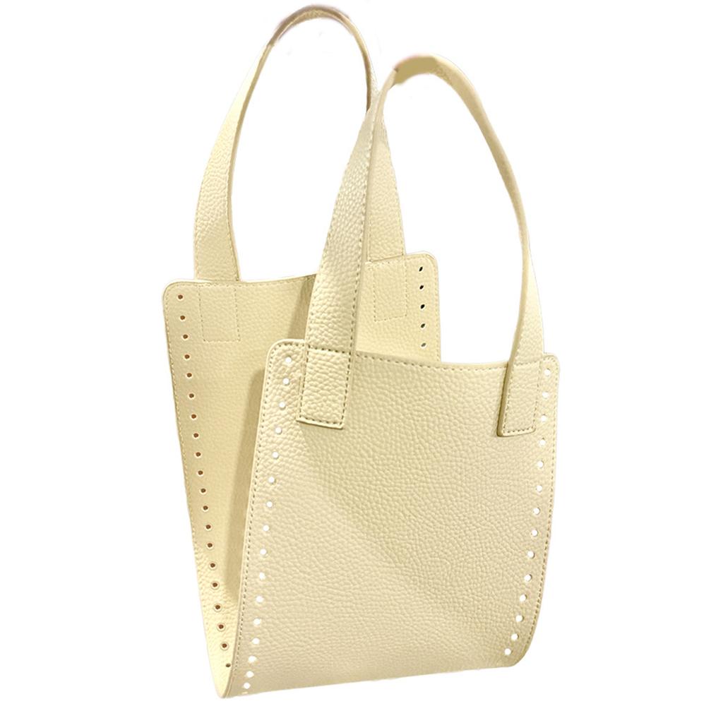 DIY Knitting Crochet Handbag Sewing Accessories PU Bottoms Handles for Making Bag Crochet Bag Parts Handicraft Gift
