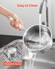 1.5 QT Saucepan, Stainless Steel Saucepan with Glass Lid, Multipurpose Nonstick Stainless Steel Small Cooking Sauce Pot with Ergonomic Handle,