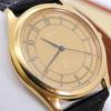 Used Operation BURBERRY Watch Gold Dial Round Men's 3369