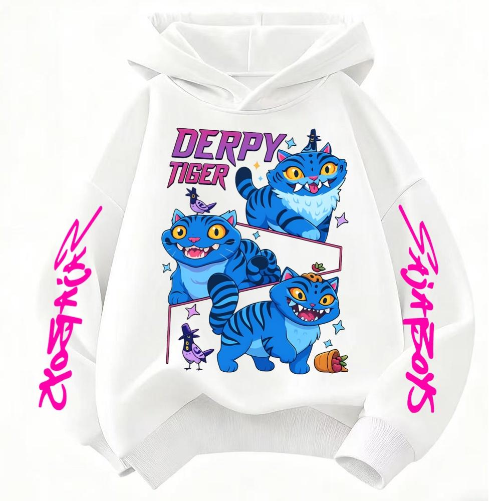 Kpop Demon Hunter Mikiny pro dívky Kawaii Letter Mikina Topy Dětské Podzimní Zimní Dlouhý Rukáv Svetr Dětské Oblečení Dárek