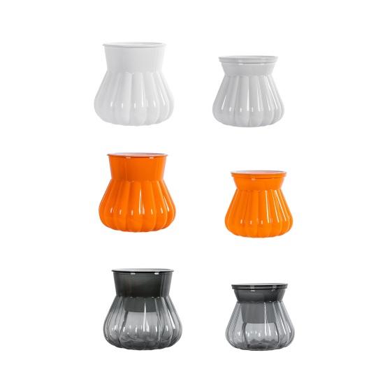 Self-watering Flowerpot with Self-absorbing Cotton Rope Creative Plastic Plant Pot Indoor