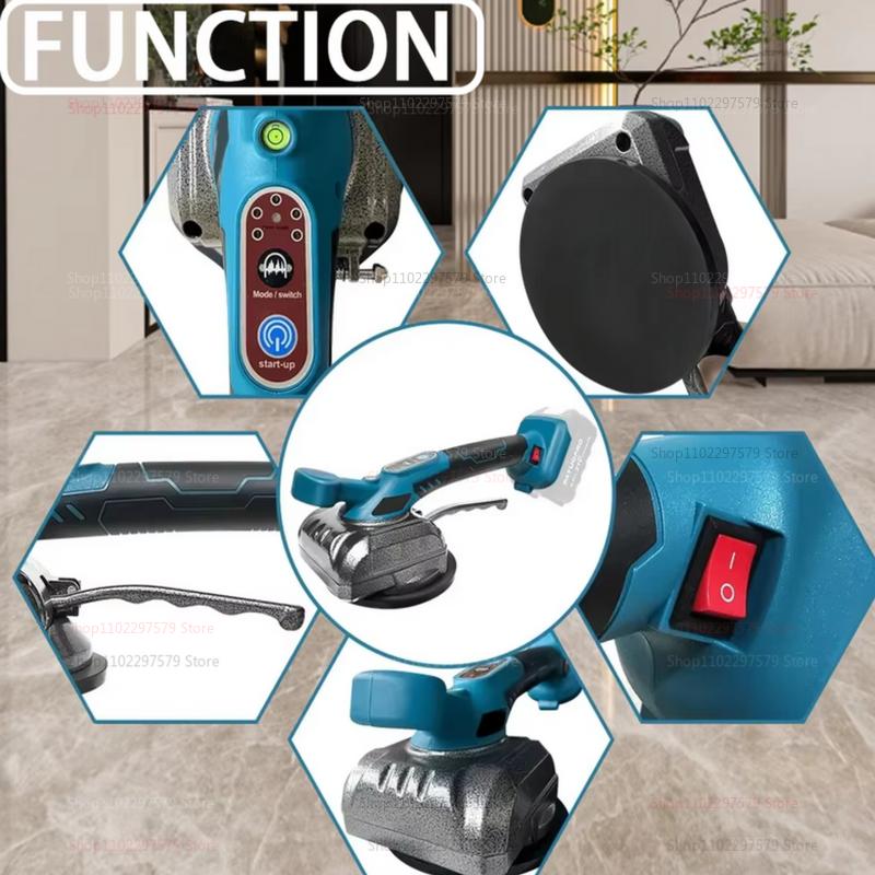 Cordless Automatic Tile Tiler Vibrating Tool Floor Wall Leveler Vibration Machine for Precision Tile Laying Floor Wall Leveling