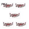 5 Sheets Colorful Butterfly Flower Tattoo Stickers, Waterproof Temporary Body Art, Hypoallergenic Floral Chest Back Decals for Women Girls