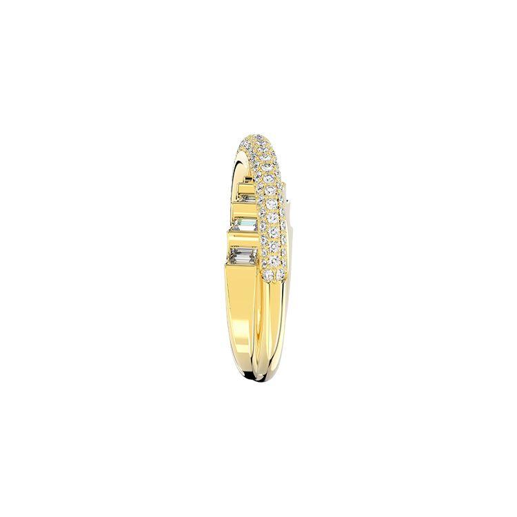 Swarovski Anello da donna alla moda, trendy, personalizzato, taglio misto, oro 5661057
