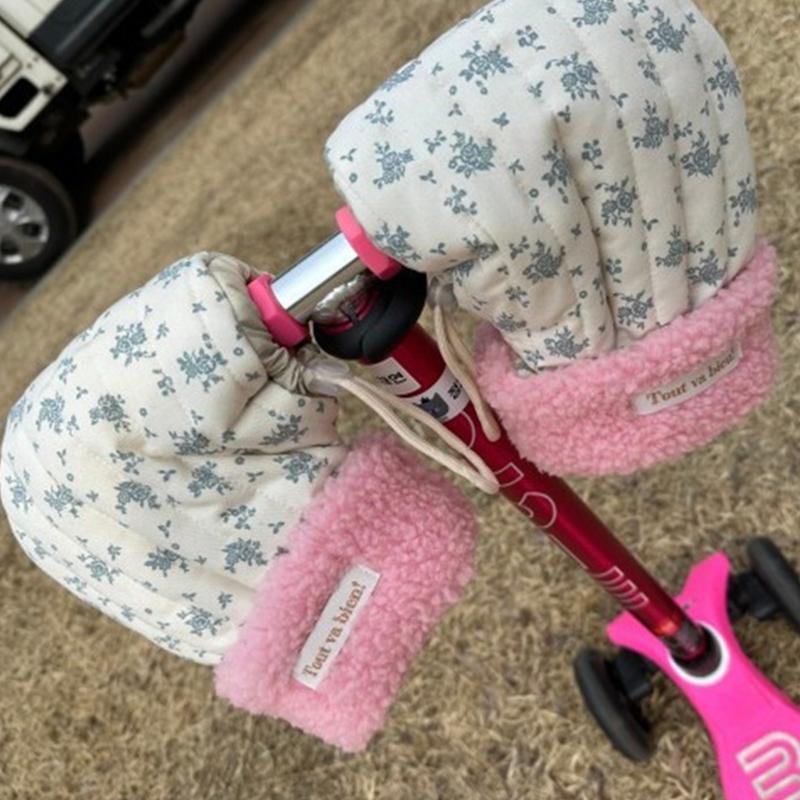 1 Paio di Guanti Morbidi Foderati per Monopattino da Bambino Invernali Caldi Manopole Guanti per Bicicletta Equilibrio Bambini Antigelo Manicotti da Equitazione