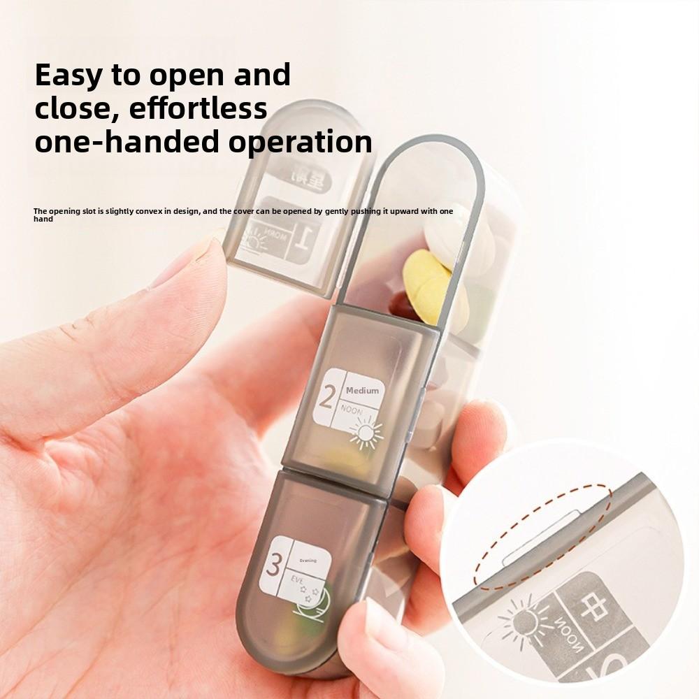 21 Grid Pill Dispenser Large Capacity Pill Classification Box Medication Organization