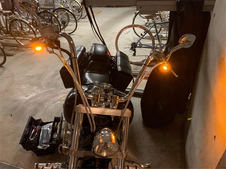 2PCS Motorcycle 12V LED Mini Turn Signals Indicators Running Light For Touring Street Glide 14-20 Softail 16-17