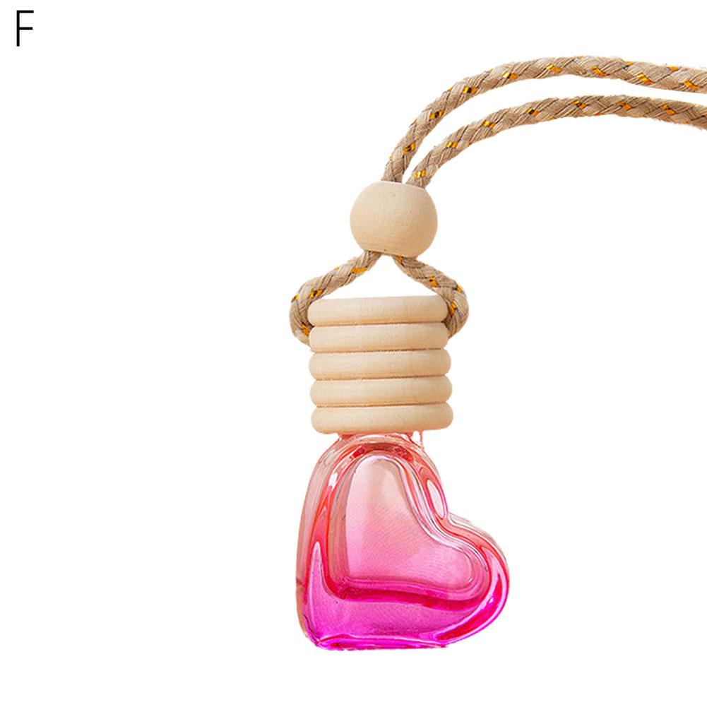 

Подвесной декор для салона автомобиля в форме сердца, флакон для ароматерапии 6 мл, диффузор эфирного масла, освежитель воздуха, автомобильные аксессуары