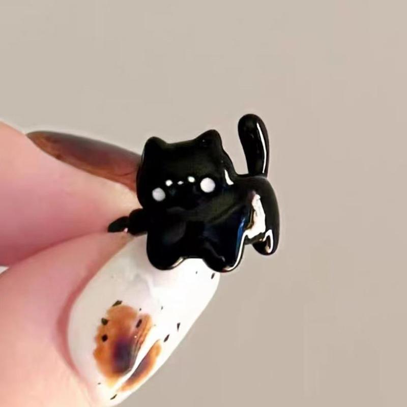 

Cute Interesting Black Cat Ear Bone Clip New Small Exquisite Earrings Student Personalized Versatile Earrings Fashion Versatile