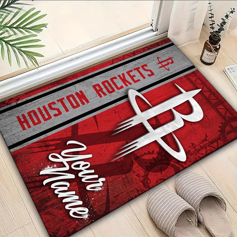 Custom Name Rug Rockets Team Art Area Rug Suitable for Indoor And Outdoor,Carpets for Homes, Offices,Living Rooms,Home Decor,Christmas Gift