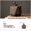 Ceramic gilded ashtray home living room office retro and personalized large ashtray anti ash with lid tea ceremony accessories