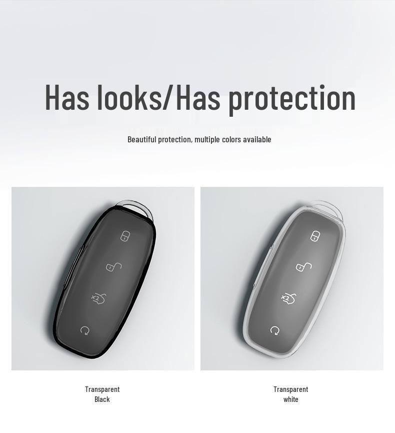 Denza D9 Key Case: 2022 Transparent Shell for Men & Women, Modified Card Car Package with Buckle
