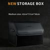 Car Large Capacity Storage Box Trunk Multifunctional Folding Leather Material Storage Box Suitable for Polestar 1 2 3 4