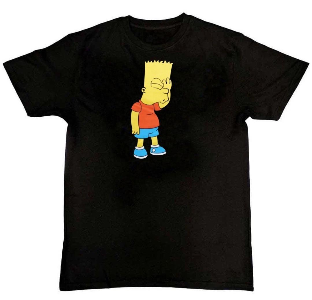 THE SIMPSONS BART Graphic Print Mens T-Shirt M