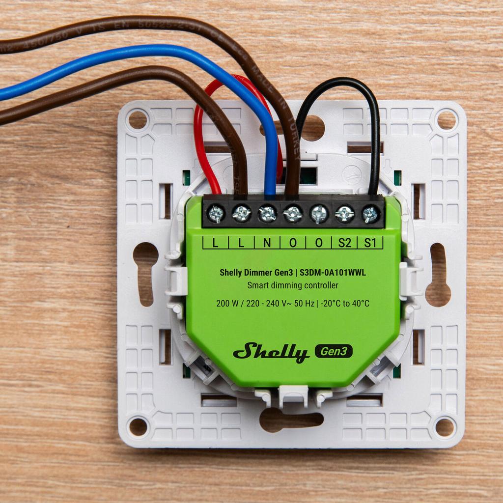 Wi-Fi switch module Shelly Gen 3 220-240 V