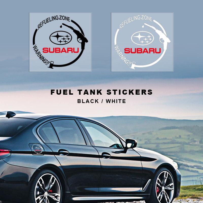 Car Badge Vinyl Reflective Fuel Tank Cap Stickers Decal Accessories For Subaru WRX Forester Outback Crosstrek Legacy Impreza Levorg