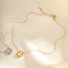 New Ins Style Personalized Horseshoe Pendant Stainless Steel Necklace Women'S All-Match High-Grade U-Shaped Necklace