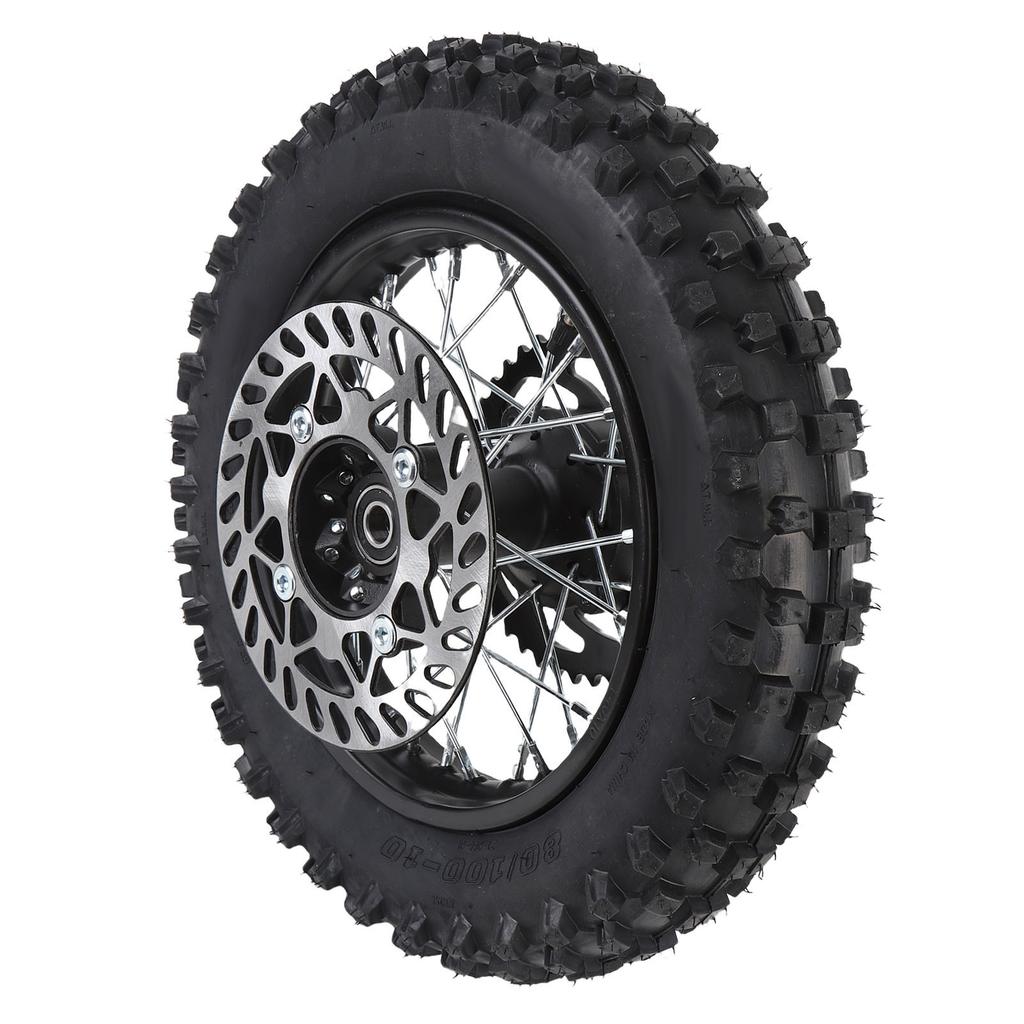 10 Inch Rear Wheel Rim Tire Assembly 80 100 10 3.00 10 15mm Axle Rear Wheel Tire and Rim Inner Tube Assembly Include