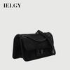 Ladies Solid Color Horizontal Small Square Bag Niche All-Match Design Chain Shoulder Messenger Bag