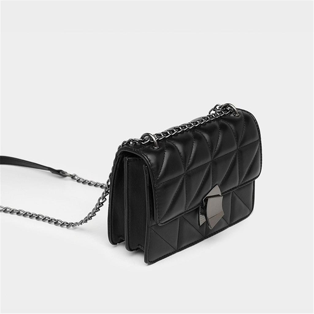 Diamond Chain Shoulder Bag Women's Bag Small Square Bag Temperament Lady Small Fragrance Style Bag Trendy Goddess Small Bag