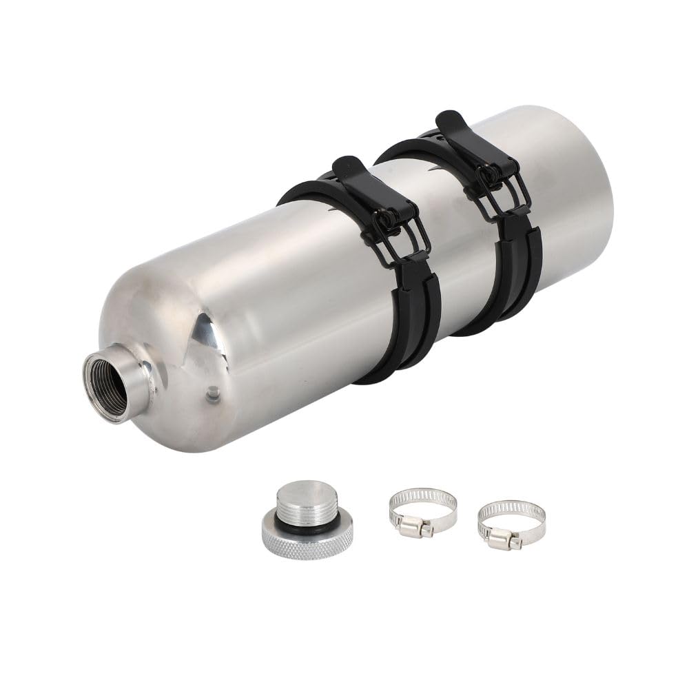 

Motorcycle Emergency Gas Stainless Includes Mounting Universal for Touring one+lifestyle Tank, 1.5L, Steel, Band,