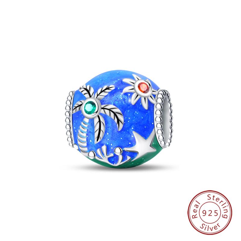 Copper Blue Ocean Ship Lighthouse Starfish Turtle Dolphin Charms Pendants Fit Qikaola Bracelets Diy Jewelry Gifts