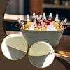 Galvanized Beverage Bucket, Portable And Lightweight, Ideal for Hotels Restaurants At Parties.