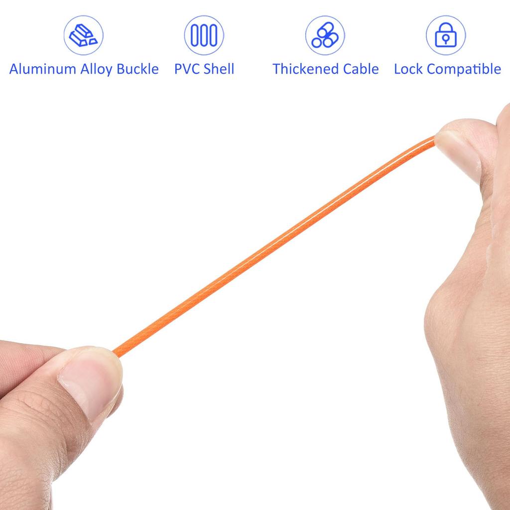 M METERXITY Safety Cable Plastic Coated Steel Locking Rope for
