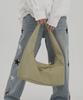 Waikei Artificial Leather Ribbon Hobo Bag Mint
