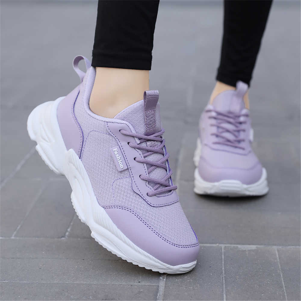 Fashion Laced Thick Heel Spring Women's Spring Casual China Sneakers Women's Shoes 45 Sports High Tech Snearkers Kit Gym Excercise