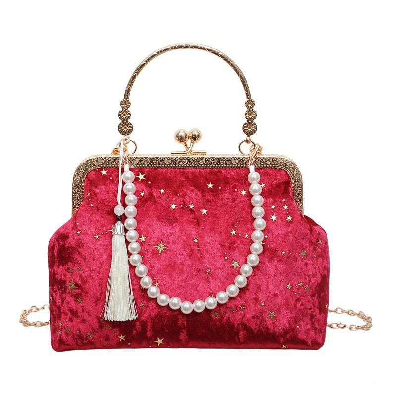 

Women s Bag Fashionable Solid Color Casual Simple Commuting Large Capacity One-shoulder Cross-body Handbag Wrist Women 22x8x15 червоний