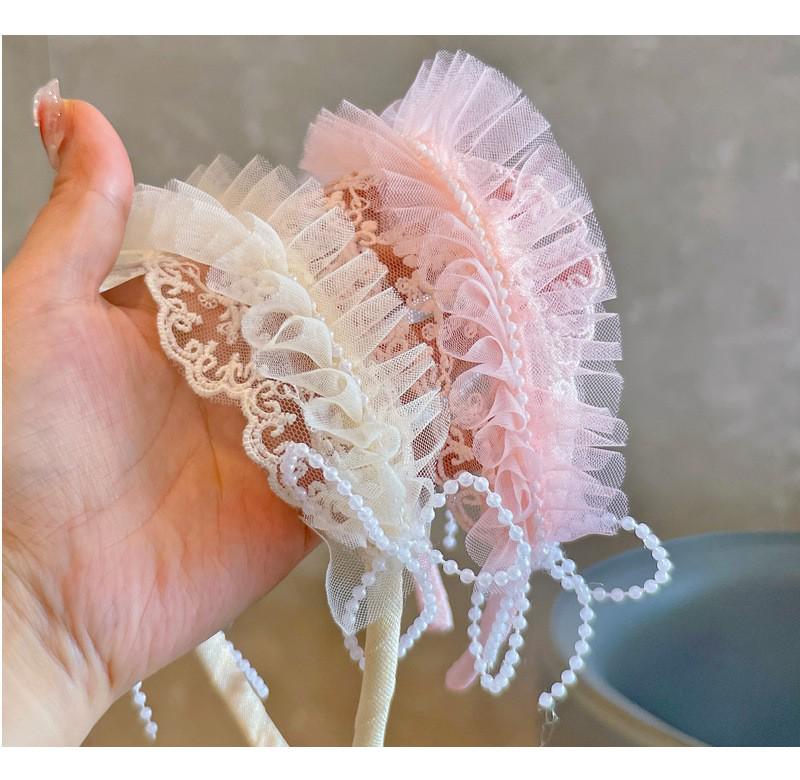 French Retro Princess Lace Pearl Lolita Headband & Hair Accessories