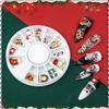 Boxed Christmas Ornaments Nail Art Charms For DIY Decoration Snowflake Christmas Boots 3D Alloy Nail Accessories Gift