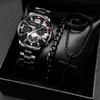 New Suit Fashion Business Calendar Watch Men'S Steel Belt Watch Watch Business Explosion Bracelet Men'S Watch